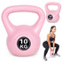 Kettlebell 10 kg za vježbanje, bučica, lopta s utezima, opterećenje za fitness, roza, ModernHome
