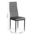 Stolice s konturiranim naslonom - SIVI BARŠUN - Set od 4