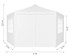 Vrtni paviljon šator 2x2x2 m s prozorima bijeli MultiGarden