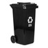 Kanta za smeće 120L crna za miješani otpad s gumenim kotačima