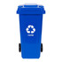 Kanta za smeće 120L Plavi papir s gumenim kotačima