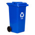 Kanta za smeće 120L Plavi papir s gumenim kotačima