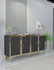 Konzola Tuna - antracit, zlatna