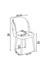 Set stolica (6 komada) Osovina - Cappuccino, Zlatna