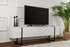 TV stalak Serenity - Bijelo, Crno