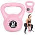 Kettlebell 8 kg za vježbanje, uteg, težinska lopta, fitness opterećenje, roza, ModernHome