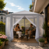 Vrtni  paviljon šator 2x2x2 m s mrežom protiv komaraca, sivi, MultiGarden