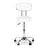 Okretna stolica s naslonom, kozmetička medicinska podesiva stolica, bijela, ModernHome