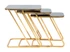 STOLIĆ SET 3 KOM METALNI CM 44X50,5X55 ,5-39X49X51-34X47X45