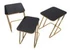 STOLIĆ SET 3 KOM METALNI CM 44X50,5X55 ,5-39X49X51-34X47X45