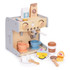 Drvena Kuhinja za Djecu 2-u-1 Barista Set sa 26 Dodaka ECOTOYS