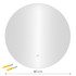 LED Kupaonsko Ogledalo Okruglo Zidno Montirano 80 cm 3 Boje Dodir Prekidač ModernHome