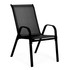 Set od 2 vrtne stolice za terasu ili balkon, crne, MultiGarden