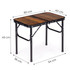 Turistički sklopivi stol 60x40 cm u koferu, starinski hrast, MultiGarden