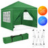 Vrtni paviljon šator 3x3 m, pop-up sa 4 bočne strane, zeleni, MultiGarden