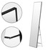 Veliki stojeći ogledalo 159 cm, aluminijum, crni okvir, ModernHome