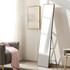 Veliki stojeći ogledalo 159 cm, aluminijum, crni okvir, ModernHome
