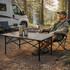 Sklopivi kamping stol 95x55 cm sa torcom za nošenje, crni, MultiGarden