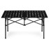 Sklopivi kamping stol 95x55 cm sa torcom za nošenje, crni, MultiGarden