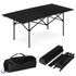 Sklopivi kamping stol 120x55 cm sa torbicom za nošenje, crni, MultiGarden