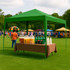 Vrtni paviljon šator 3x3 m, pop-up sjenica za vrt ili terasu, zelena, MultiGarden
