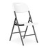 Set od 4 sklopive stolice za catering, metal, HDPE, bijele, MultiGarden