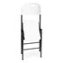 Set od 4 sklopive stolice za catering, metal, HDPE, bijele, MultiGarden