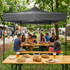 Automatski pop-up vrtni paviljon šator, 3x3 m, sivi, MultiGarden
