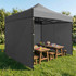 Automatski pop-up vrtni paviljon šator, 3x3 m, sivi, MultiGarden