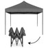 Automatski pop-up vrtni paviljon šator, 3x3 m, sivi, MultiGarden