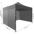 Automatski pop-up vrtni paviljon šator, 3x3 m, sivi, MultiGarden