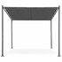Vrtna pergola MultiGarden 3x3 m, čelik, gazebo sjenica, siva