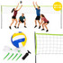 Mreža za odbojku i badminton 600x240 cm sklopiva trajno, MOVEPRO