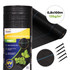 Crna UV-otporna agro tkanina 135 g/m² za zaštitu od korova 0,8×100 m, sa sponama, MultiGarden