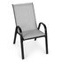 Set od 4 vrtne stolice za terasu ili balkon, svijetlo siva, MultiGarden