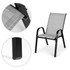 Set od 4 vrtne stolice za terasu ili balkon, svijetlo siva, MultiGarden