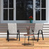Set od 4 vrtne stolice za terasu ili balkon, svijetlo siva, MultiGarden