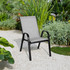 Set od 4 vrtne stolice za terasu ili balkon, svijetlo siva, MultiGarden