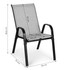Set od 4 vrtne stolice za terasu ili balkon, svijetlo siva, MultiGarden