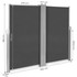 Dvostrana tenda 300x300x180 cm, zaštita od sunca i pogleda, antracit, MultiGarden
