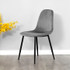 Set od 4 Velvet stolice za dnevnu sobu i blagovaonicu Grey ModernHome