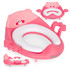 Dječji WC školjka s ručkama, mekani jastučić, roza, ECOTOYS
