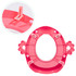 Dječji WC školjka s ručkama, mekani jastučić, roza, ECOTOYS
