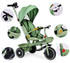 Tricikl-kolica 2u1, rotirajuće sjedalo, sklopivi baldahin, zelena, ECOTOYS