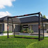 Fudbalska vrata sa mrežom 240x160x85 cm, MOVEPRO