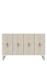 Konzola Salkım 120 - bijela, travertin, srebrna