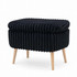 Pouffe Mini Oslo Linen - Toscano Black