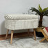 Pouffe Mini Oslo lan - Toscano krema
