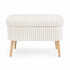 Pouffe Mini Oslo lan - Toscano krema
