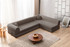 Kutna sofa na razvlačenje Legom Eco - Smeđa